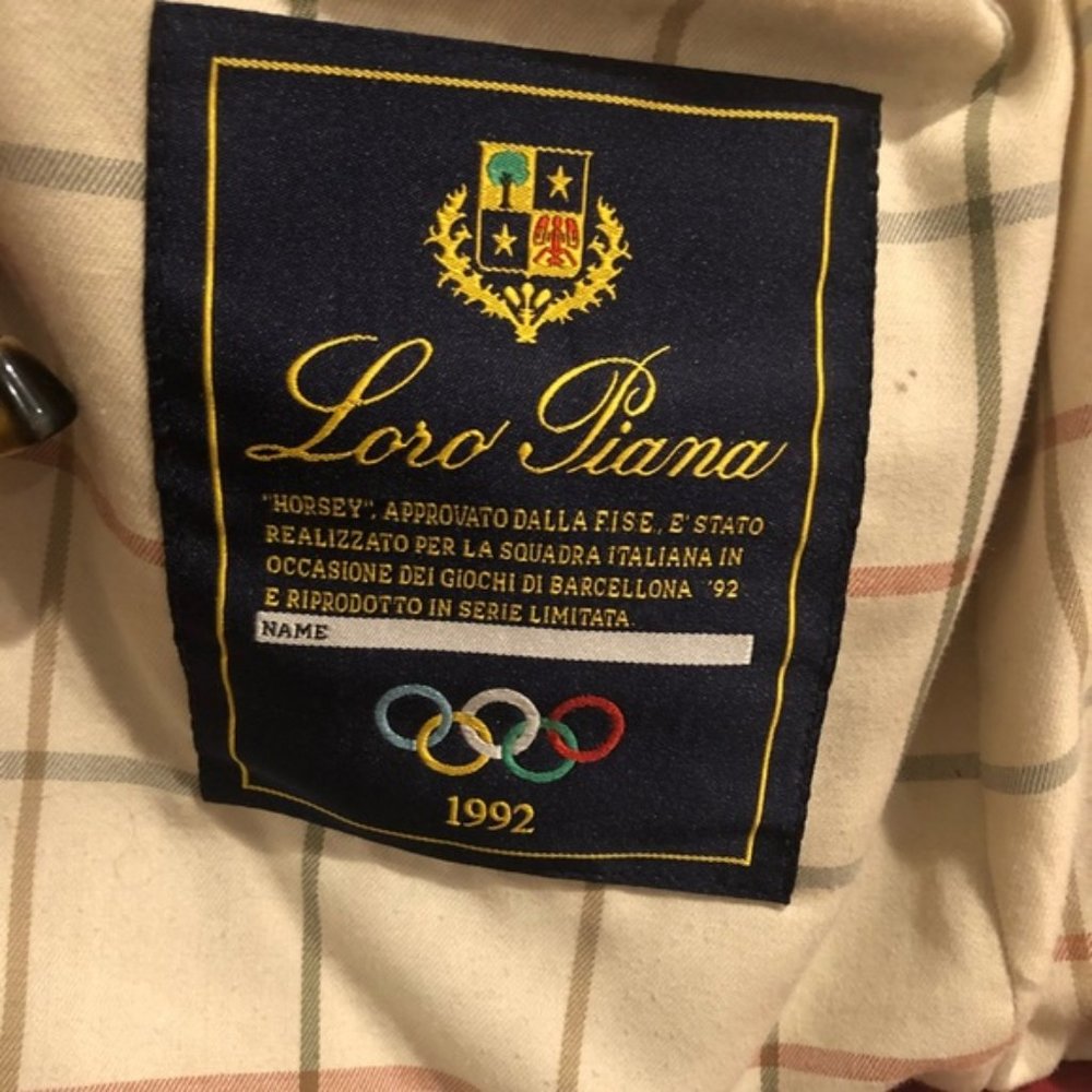 Loro Piana Vintage 1992 Barcelona Olympics Horsey Jacket - Red / Burgundy Large - Picture 5 of 9